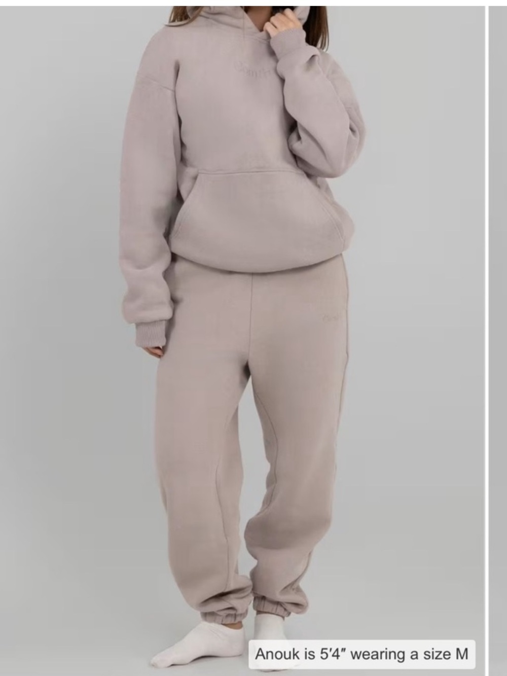 Comfrt Cozy Hoodie & Sweatpants Set - Taupe